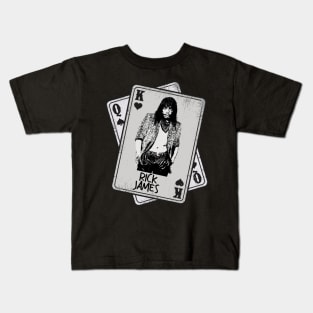 Retro Rick James 80s Card Style Kids T-Shirt